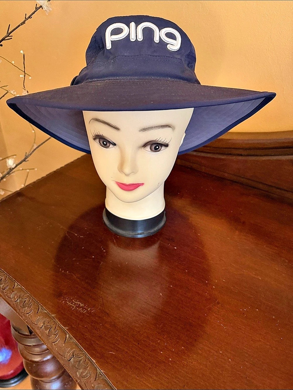 PING Ladies Boonie Sun Hat Navy Blue